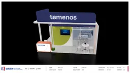 20x20 Peninsula booth design by Exhibit-Rentals